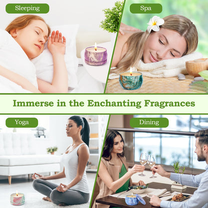 Scented Candles Gift Set - 9 Pack | Natural Soy Wax Aromatherapy Candles for Home & Gifts
