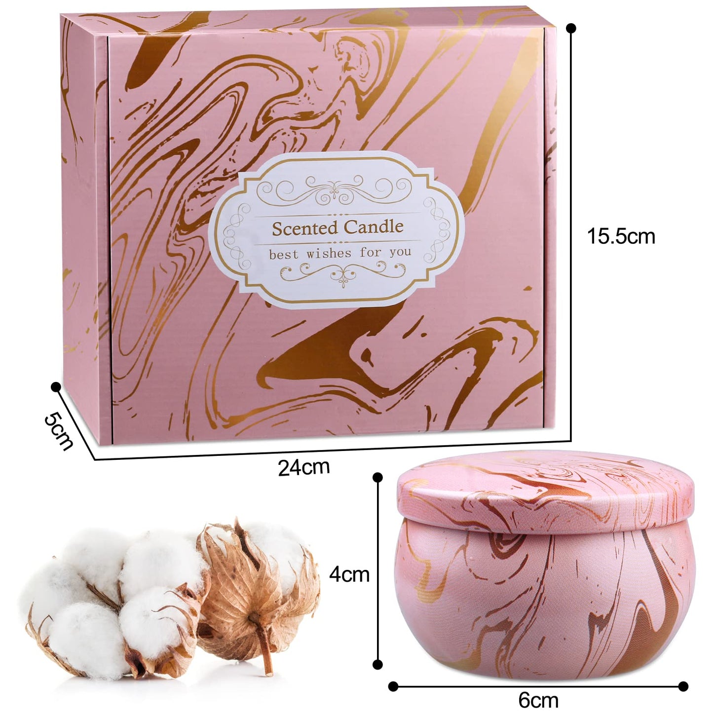 Scented Candles Gift Set for Women – 9 Scents, 2.5oz Soy Wax, Long-Lasting Aromatherapy
