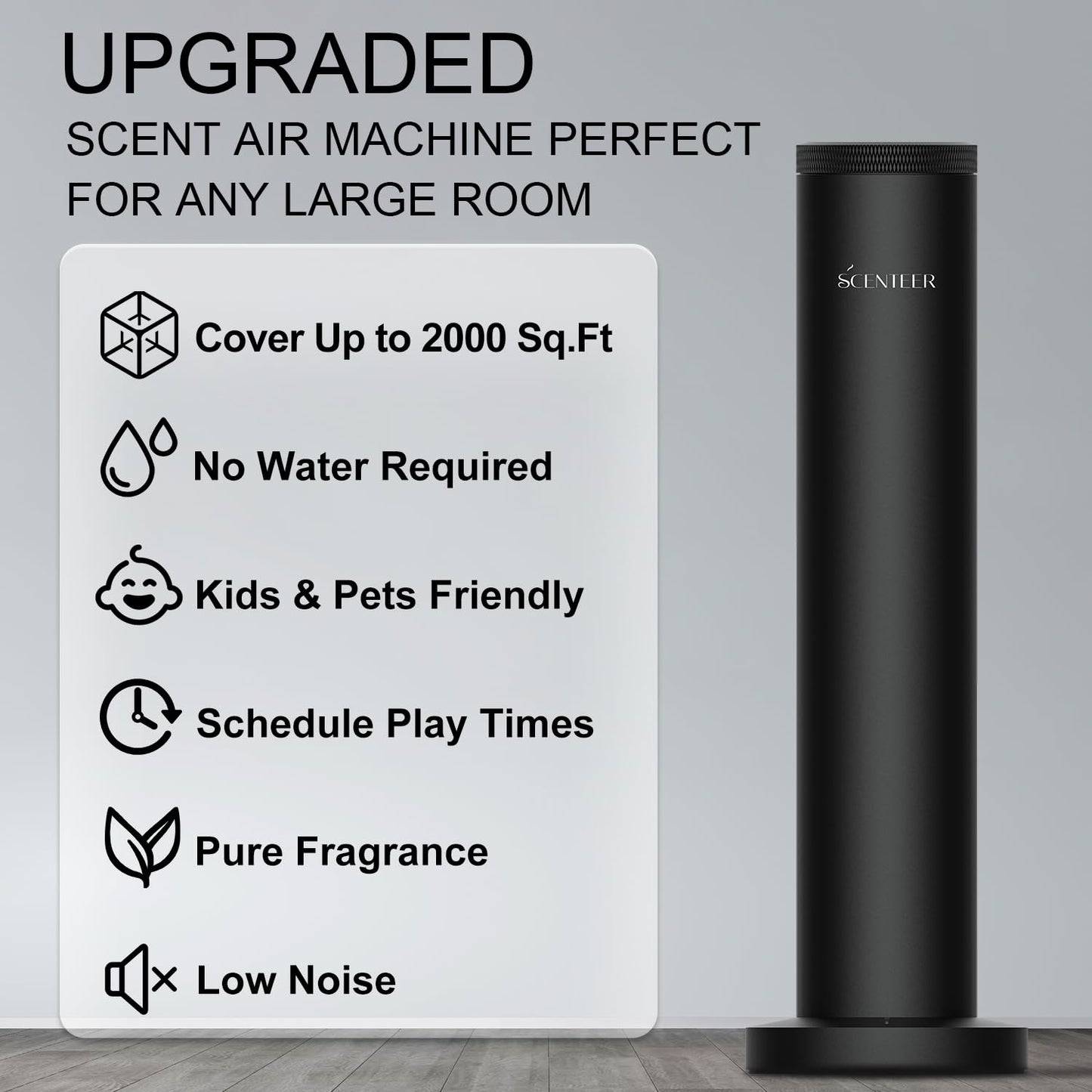 Wireless Hotel Scent Diffuser with App Bluetooth Control for Large Rooms | SCENTEER