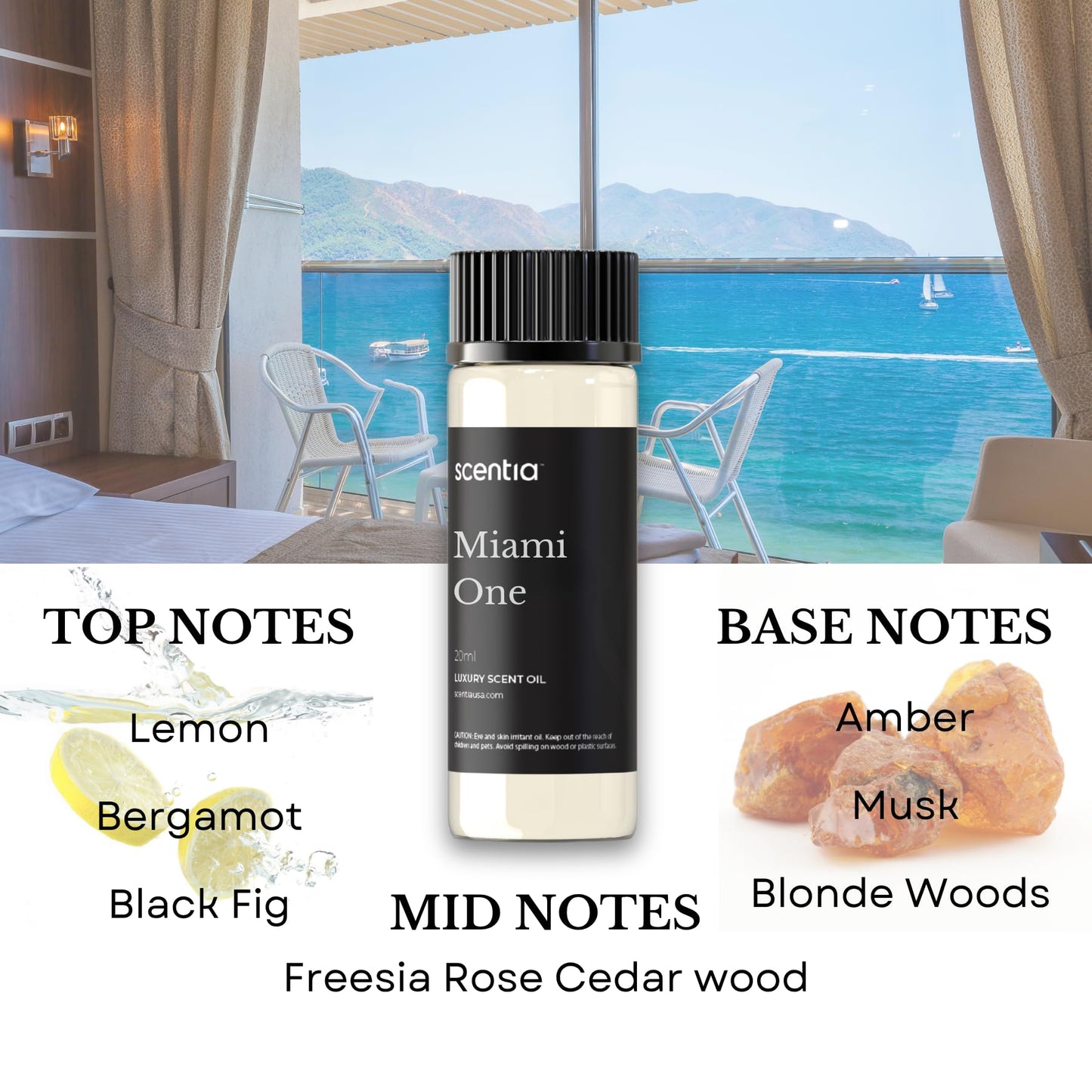 Scentia Hotel Diffuser Oil Gift Set – 3x20ml, Inspired by 1 Hotel Miami & W Hotels