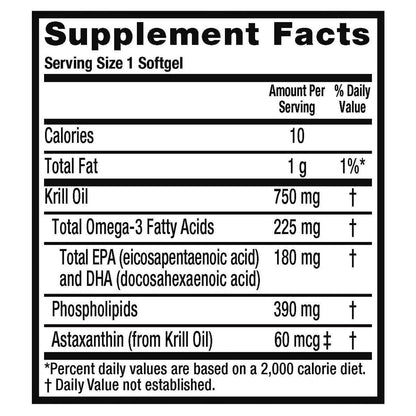 Schiff MegaRed Krill Oil High Concentration 750mg – 80 Softgels