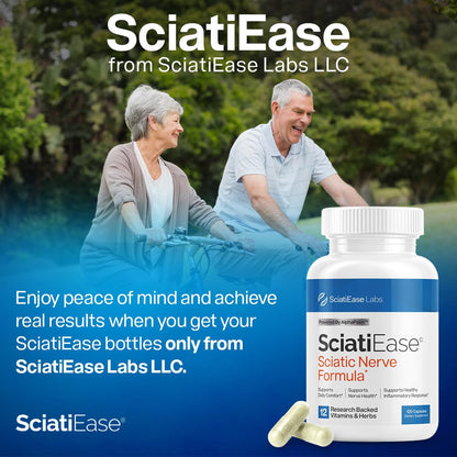 SciatiEase Sciatic Nerve Support – AlphaPalm, PEA & B-Complex, 120 Capsules