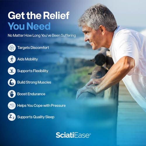 SciatiEase Sciatic Nerve Support – AlphaPalm, PEA & B-Complex, 120 Capsules