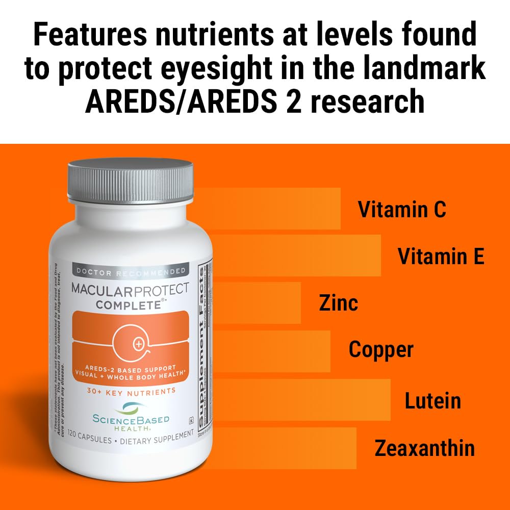 ScienceBased Health MacularProtect Complete – AREDS 2 Eye Health Capsule, 120 Capsules