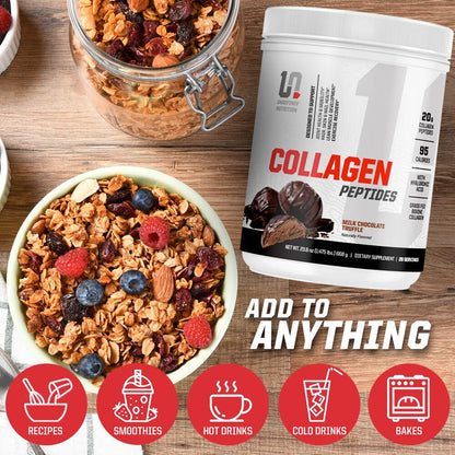 Undefined Nutrition Collagen Peptides by Brian Shaw – Unflavoured, 28 Servings, 20g with Hyaluronic Acid