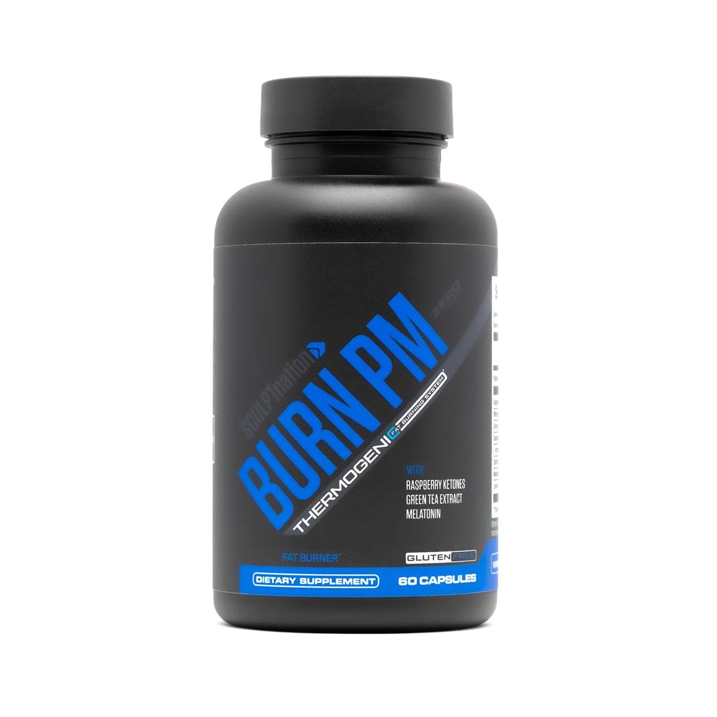 Sculpt Nation Burn PM by V Shred – Night Time Fat Burner (Gluten Free, 60 Capsules)