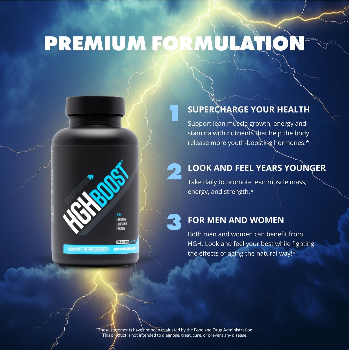 Sculpt Nation by V Shred: L-Arginine, Tribulus & Amino Acids for Energy, Performance & Vitality – 60 Gluten-Free Capsules (2 Pack)