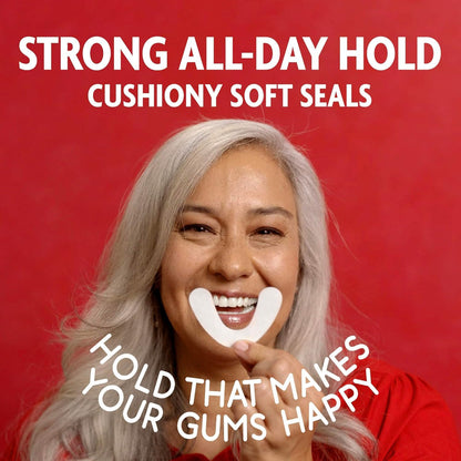 Sea-Bond Secure Denture Adhesive Seals – Fresh Mint, Zinc-Free, All-Day Hold (30 Count, Pack of 4)