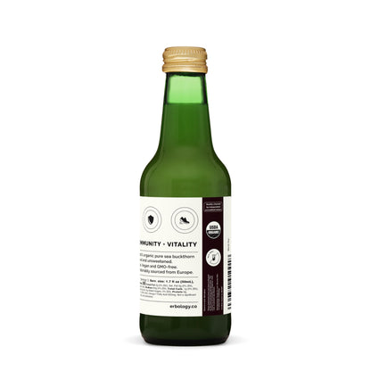 100% Organic Sea Buckthorn Juice 8.5 fl oz – Immune Support & Energy