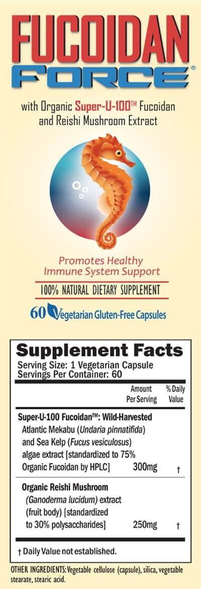 FUCOIDAN FORCE® Advanced Organic Fucoidan Made in USA, Trusted for 15 Years, Used by Medical Professionals