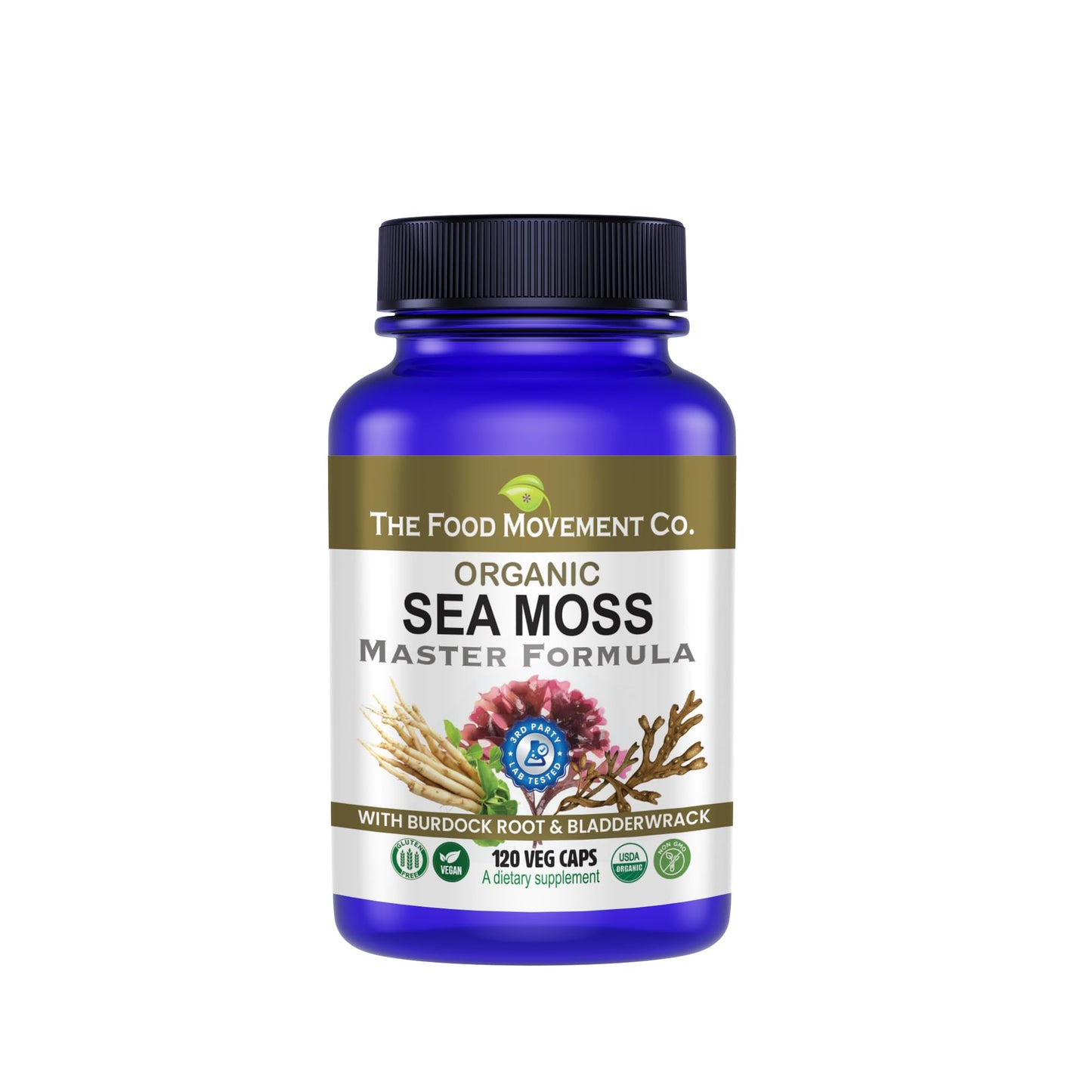 Sea Moss Master Formula with Burdock & Bladderwrack | Gut Health | The Food Movement Co.