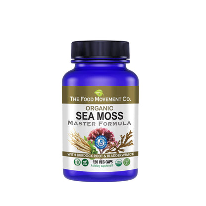 Sea Moss Master Formula with Burdock & Bladderwrack | Gut Health | The Food Movement Co.