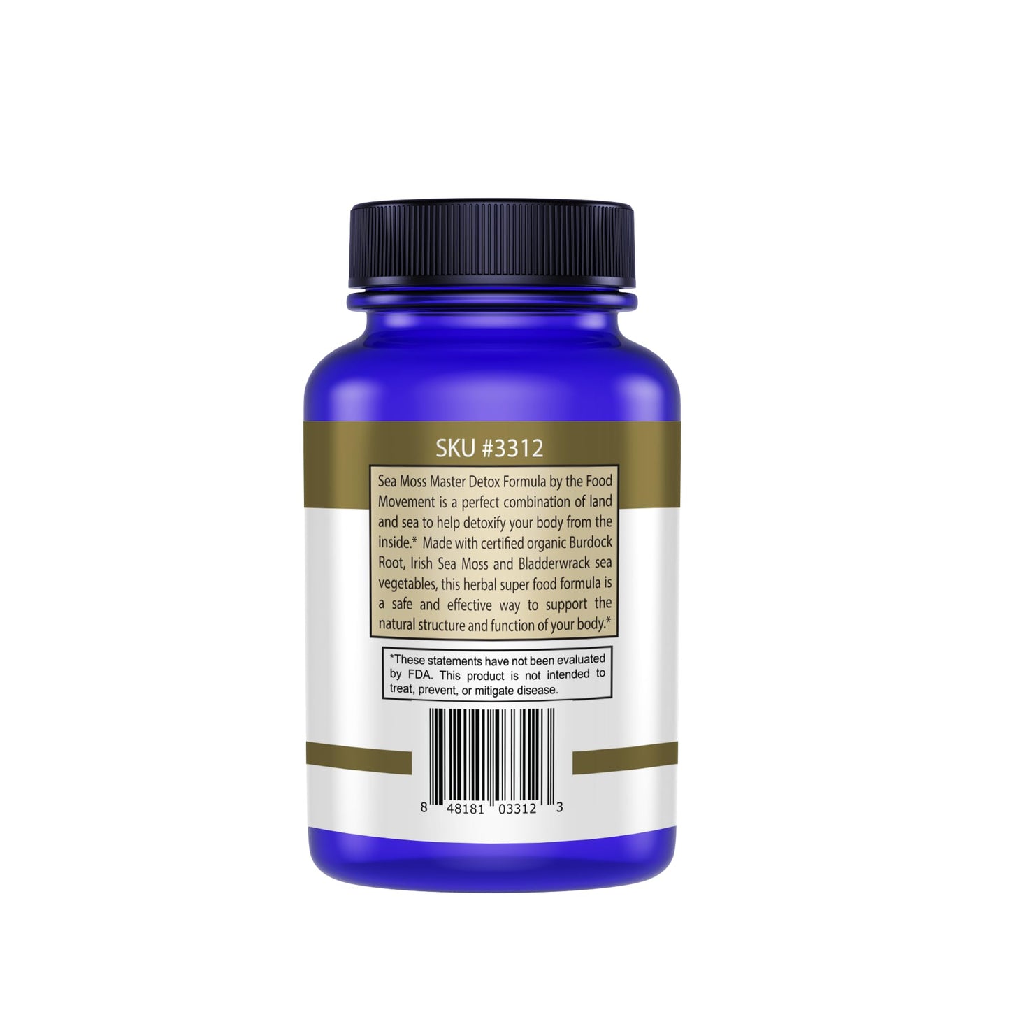 Sea Moss Master Formula with Burdock & Bladderwrack | Gut Health | The Food Movement Co.