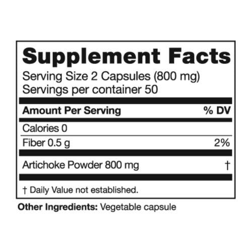 Seagate Artichoke 400 mg - 100 Capsules | Natural Digestive Support