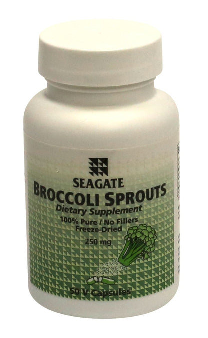 Seagate Broccoli Sprouts 250 mg – 50 Capsules | 100% Pure Broccoli