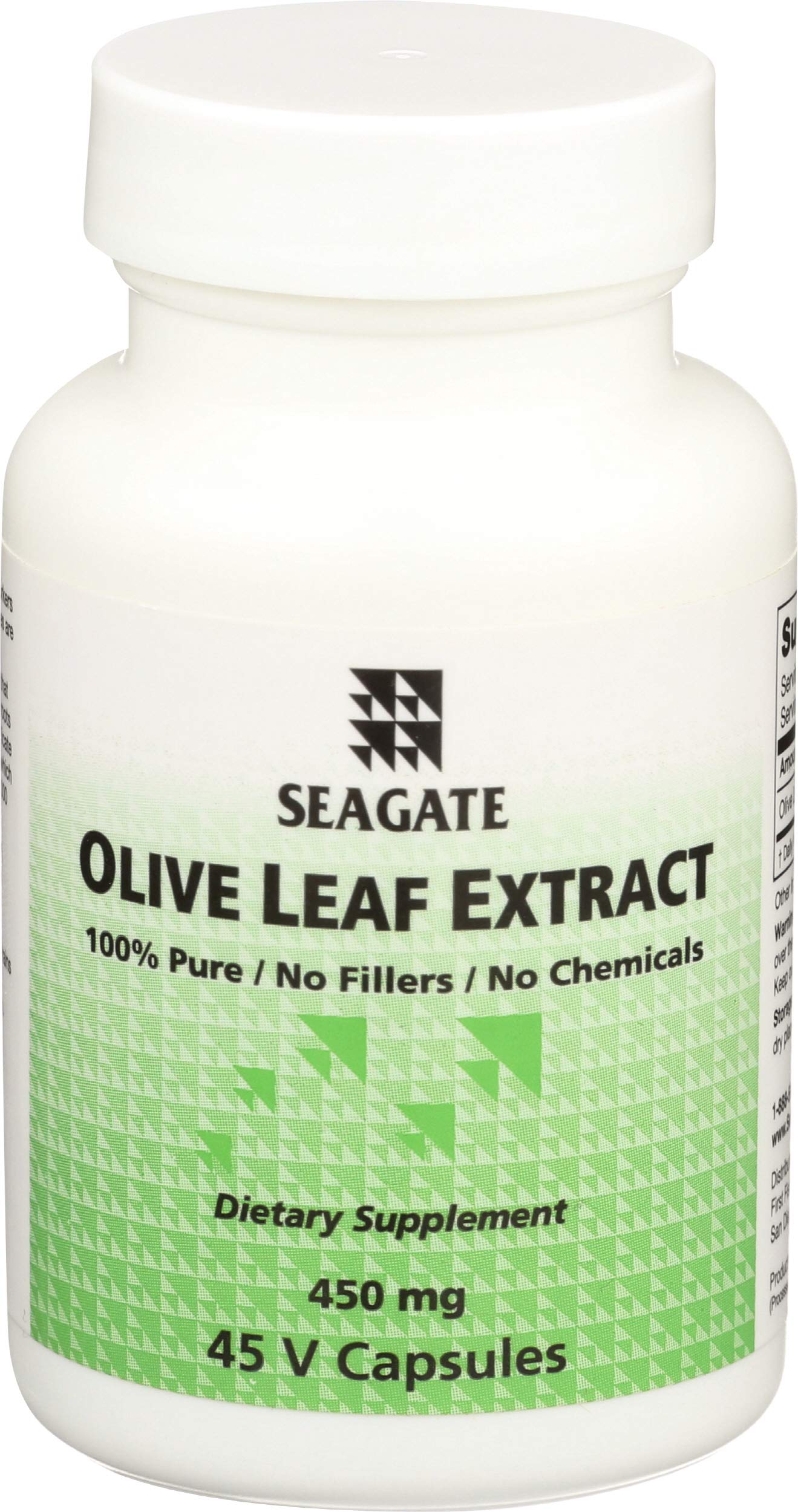 Seagate Olive Leaf Extract 450mg – 45 Capsules | 100% Pure & Pesticide-Free