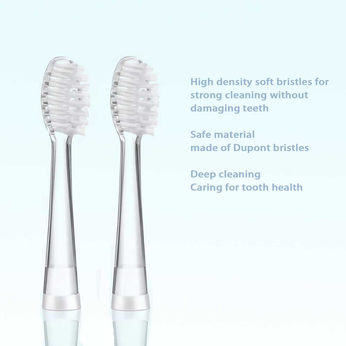 Seago K6/Kids Replacement Brush Heads 4 Pack - SG513, SG977, EK2/EK5/EK6