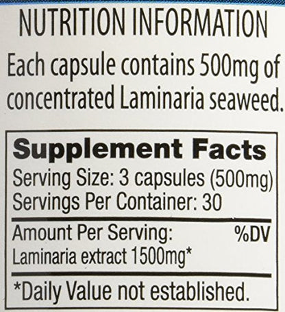Seaweed Modifilan Capsules, 90 Count (Pack of 2) - Gluten-Free & Macrobiotic