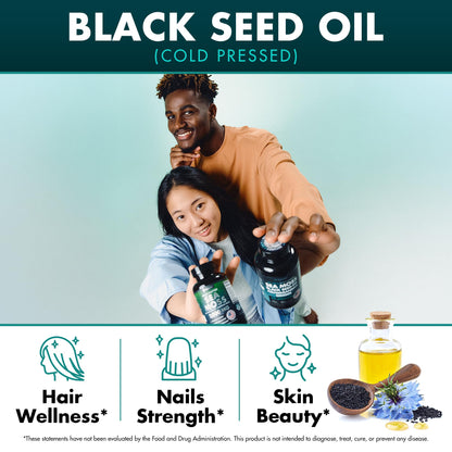 Secret Element Irish Sea Moss & Black Seed Oil Ashwagandha Ginger – All-in-One 20,000mg Capsules, 120 Count (Pack of 2)