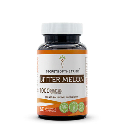 Secrets of the Tribe Bitter Melon 60 Capsules - 1000 mg - Wildcrafted Momordica Charantia