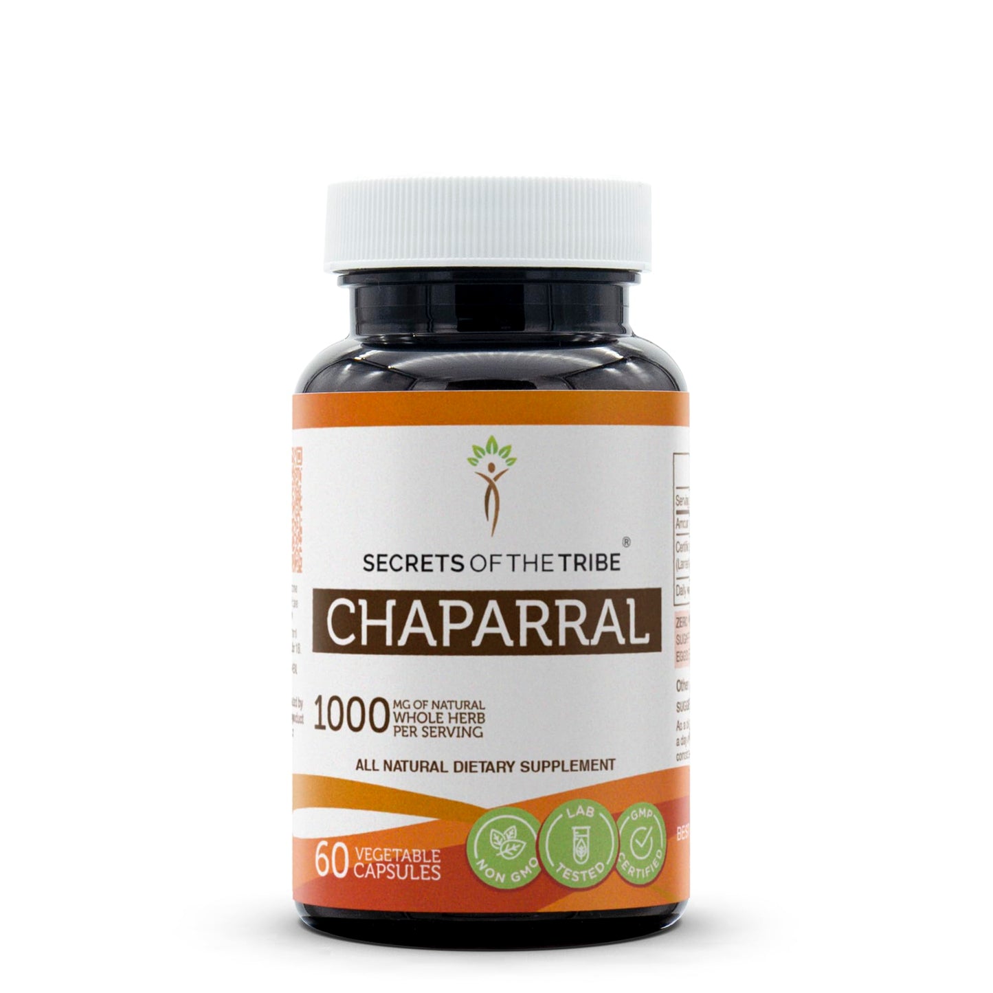 Secrets of the Tribe Chaparral 60 Capsules – 1000 mg | Larrea tridentata Dried Leaf & Flower
