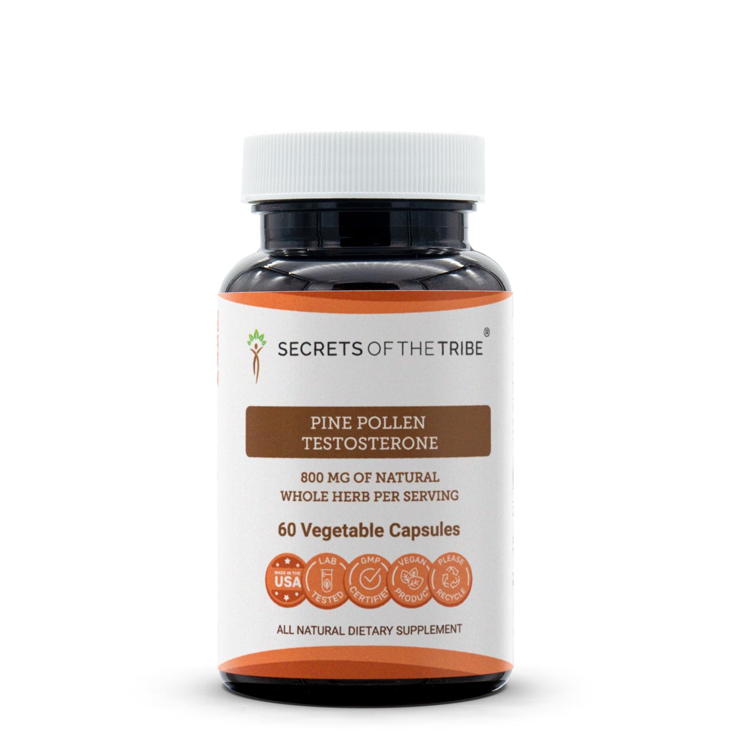 Secrets of the Tribe Pine Pollen 60 Capsules – Testosterone Support