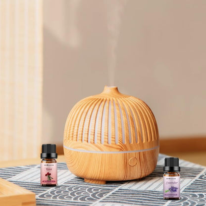 Sedbuwza Rose Lavender Essential Oil Set, Rose Fragrance Oil Lavender Scent Oil Set for Diffuser, Aromatherapy, Massage, Soap, Candle Making 2 x 10 ml