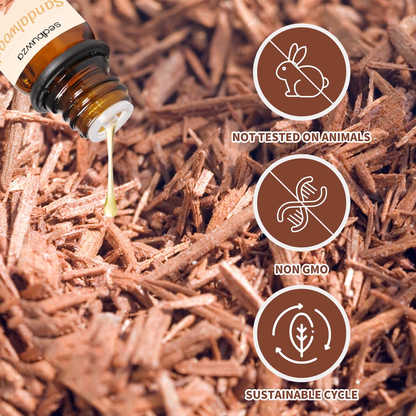 Sedbuwza Sandalwood Vetiver Essential Oil Set – 2 x 10 ml