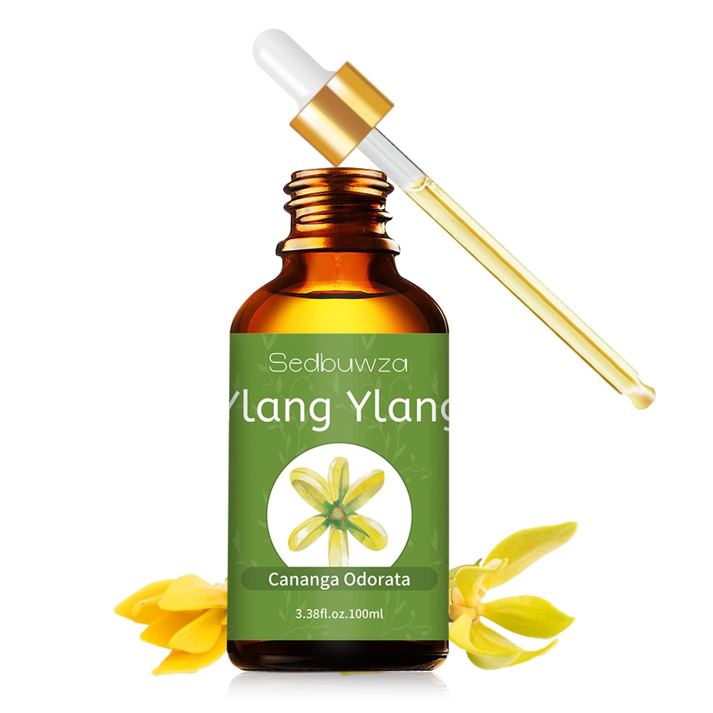 Sedbuwza Ylang Ylang Essential Oil - 100% Pure, 3.38 oz Aromatherapy Oil
