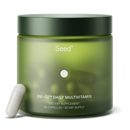 Seed DM-02 Daily Multivitamin – 100% DV Essentials for Immune, Bone, Hair & Nails (Vegan, 30-Day)
