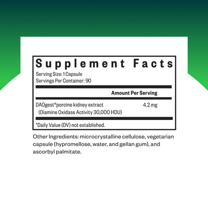 Seeking Health DAO Enzyme – Histamine Digest DAO2 Enzyme for Histamine Intolerance | 90 Capsules