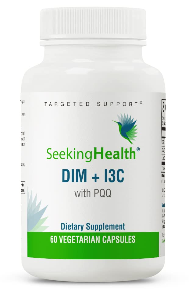 Seeking Health DIM & I3C – Supports Healthy Estrogen Metabolism & Liver Health | 400 mg, 60 Capsules