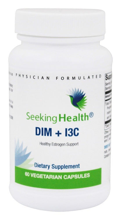 Seeking Health DIM & I3C – Supports Healthy Estrogen Metabolism & Liver Health | 400 mg, 60 Capsules