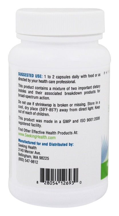 Seeking Health DIM & I3C – Supports Healthy Estrogen Metabolism & Liver Health | 400 mg, 60 Capsules