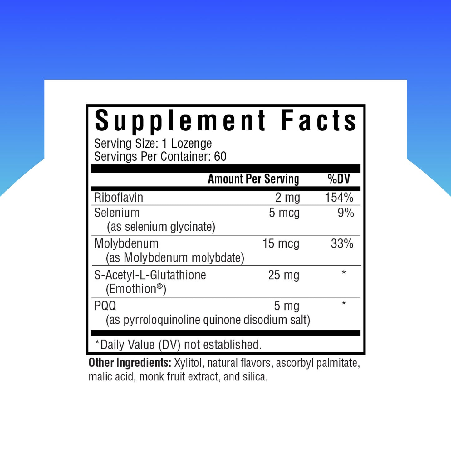 Seeking Health Glutathione Plus Lozenge – 25 mg GSH with Cofactors, 60 Lozenges