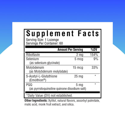 Seeking Health Glutathione Plus Lozenge – 25 mg GSH with Cofactors, 60 Lozenges