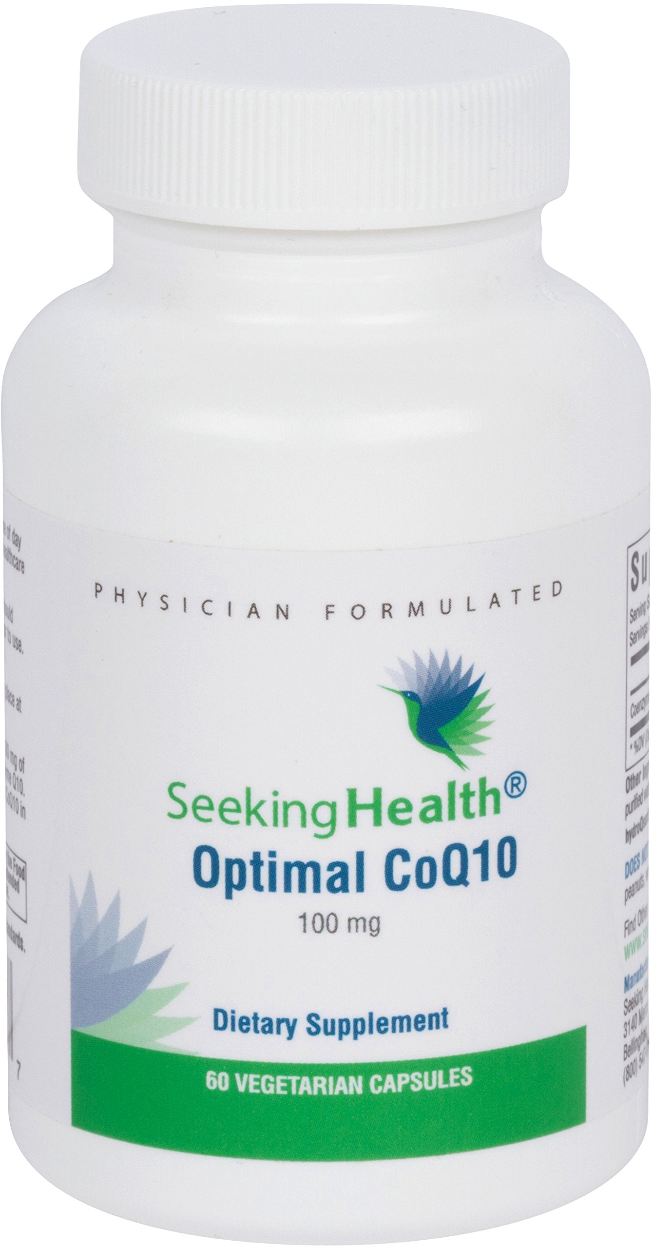 Seeking Health Optimal CoQ10 100 mg Coenzyme Q10 Supplement – Energy & Heart Health, Vegetarian (60 Capsules)