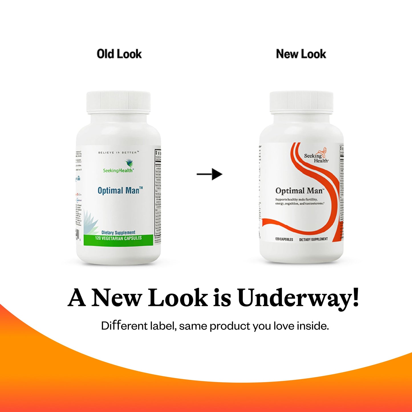 Seeking Health Optimal Man Multivitamin — Zinc, Active Folate & Alpha-Lipoic Acid for Energy & Brain Health | 30 Servings