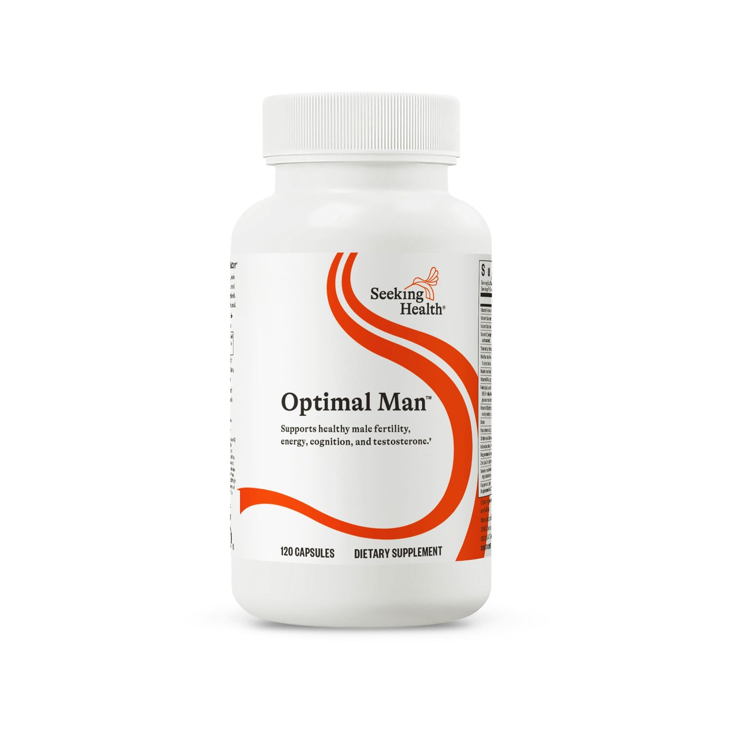 Seeking Health Optimal Man Multivitamin — Zinc, Active Folate & Alpha-Lipoic Acid for Energy & Brain Health | 30 Servings