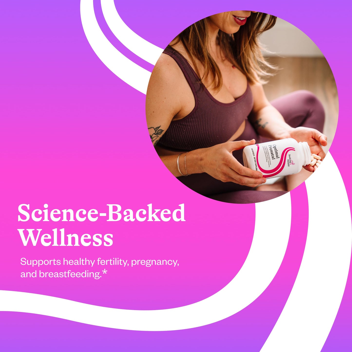 Seeking Health Optimal Prenatal - Vegetarian Prenatal Vitamin with B12, L-Methylfolate & Choline - 240 Capsules