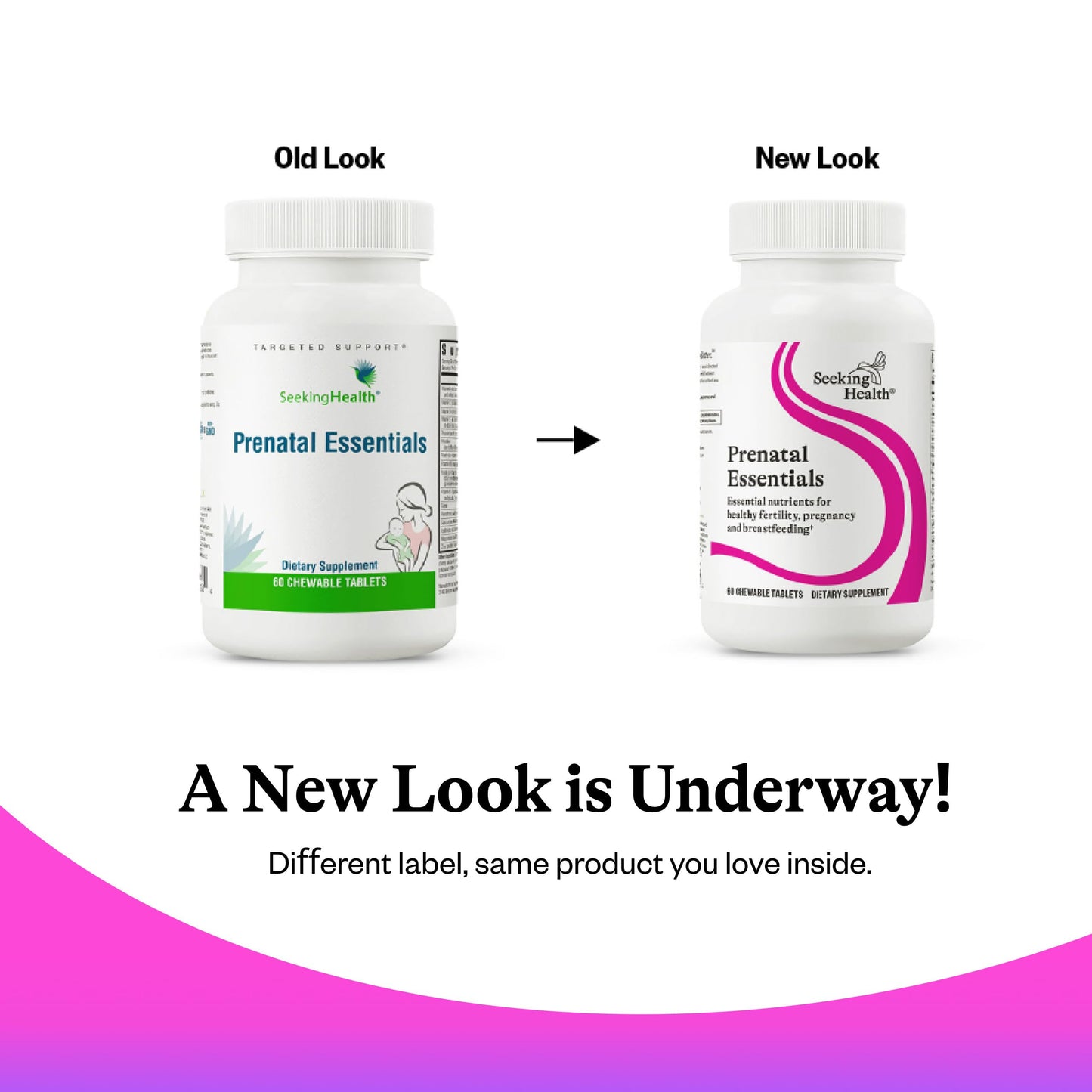 Seeking Health Prenatal Essentials Chewable - Prenatal Support Supplement with Riboflavin - Formula Supports Immune Health & Methylation - B12 Supplement to Support Genetic Development - 60 Tablets
