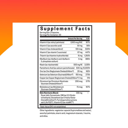 Seeking Health Skin Nutrients - Vitamin A & E, Antioxidant Support (90 Capsules)