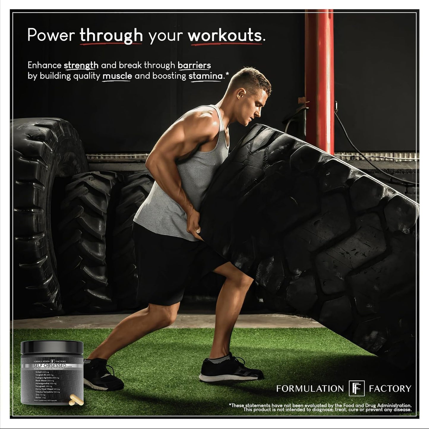 Formulation Factory Self Obsessed - 10-in-1 Masculinity Maximizer, 180 Count (Pack of 3)