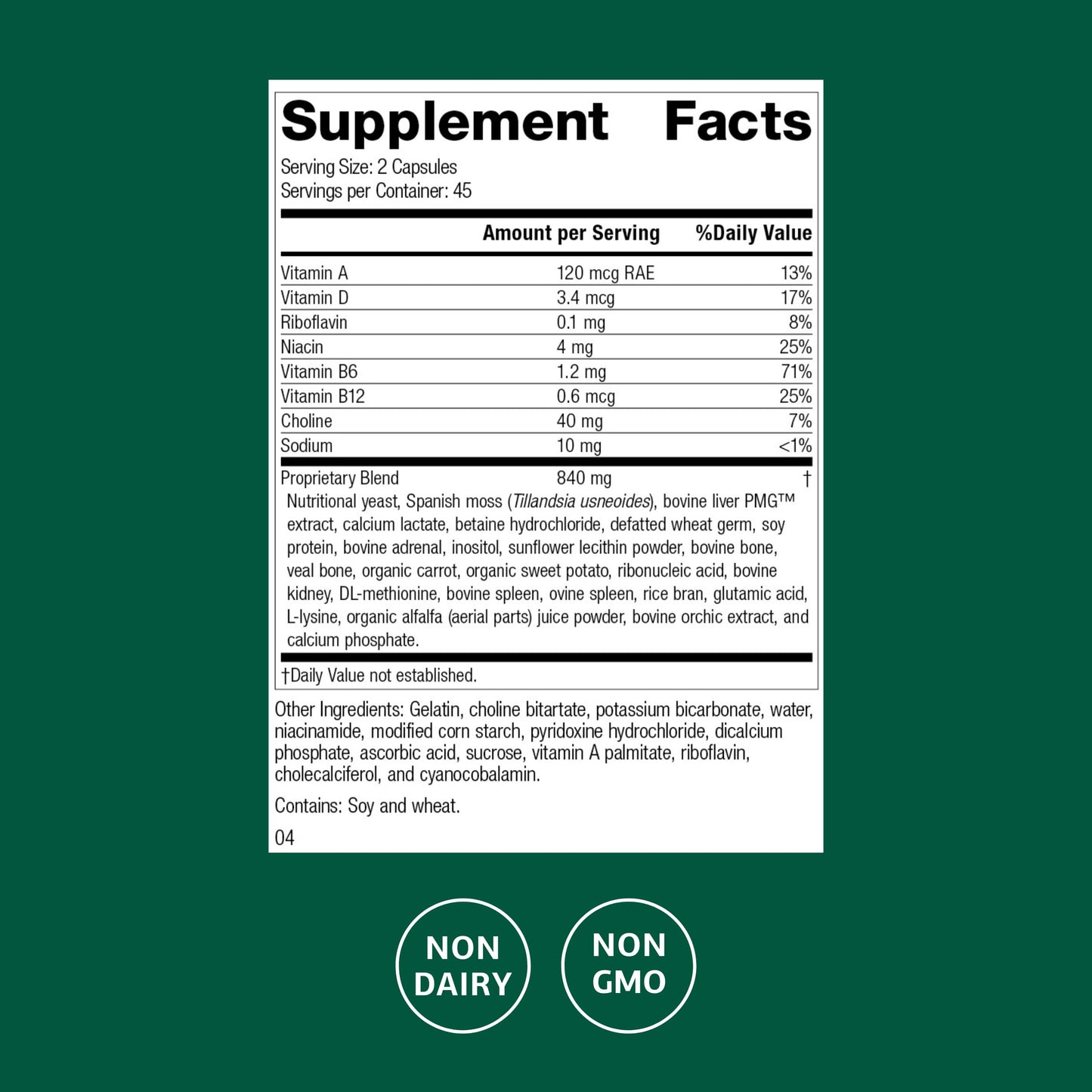 Standard Process Senaplex - Nervous System Support, Brain Health | 90 Capsules