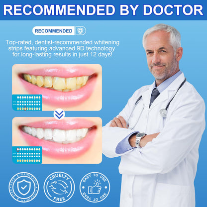 Sensitive Teeth Whitening Strips Kit – 28 Strips, 14 Treatments, Safe for Sensitive Teeth
