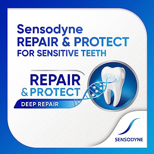 Sensodyne Repair and Protect Mint Toothpaste – Sensitive Teeth & Cavity Prevention (3.4 oz)