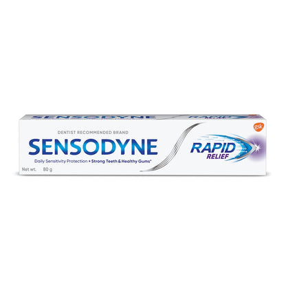 Sensodyne Sensitive Toothpaste Rapid Relief - 80 gm Pack of 2