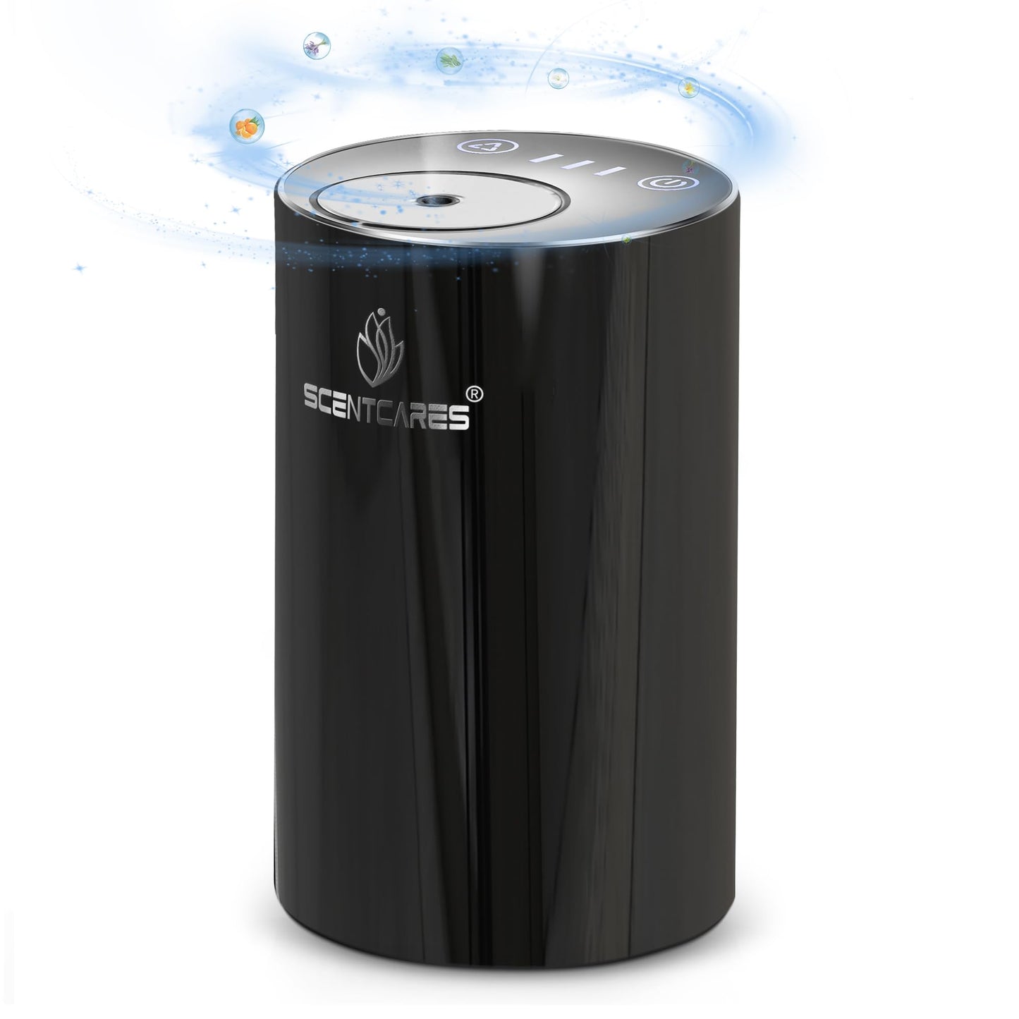Sentiment Diffuser - Portable Waterless Diffuser for Home, Car & Office | 3 Mist Levels, 1/2/3H Timers, Cordless (Black)