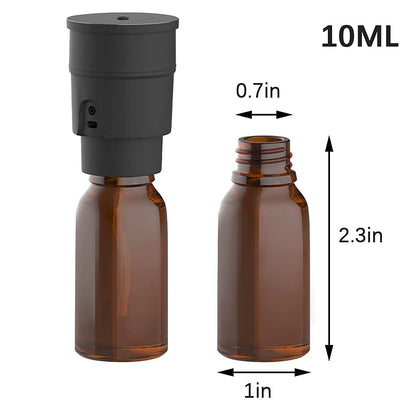 Sentiment Diffuser - Portable Waterless Diffuser for Home, Car & Office | 3 Mist Levels, 1/2/3H Timers, Cordless (Black)