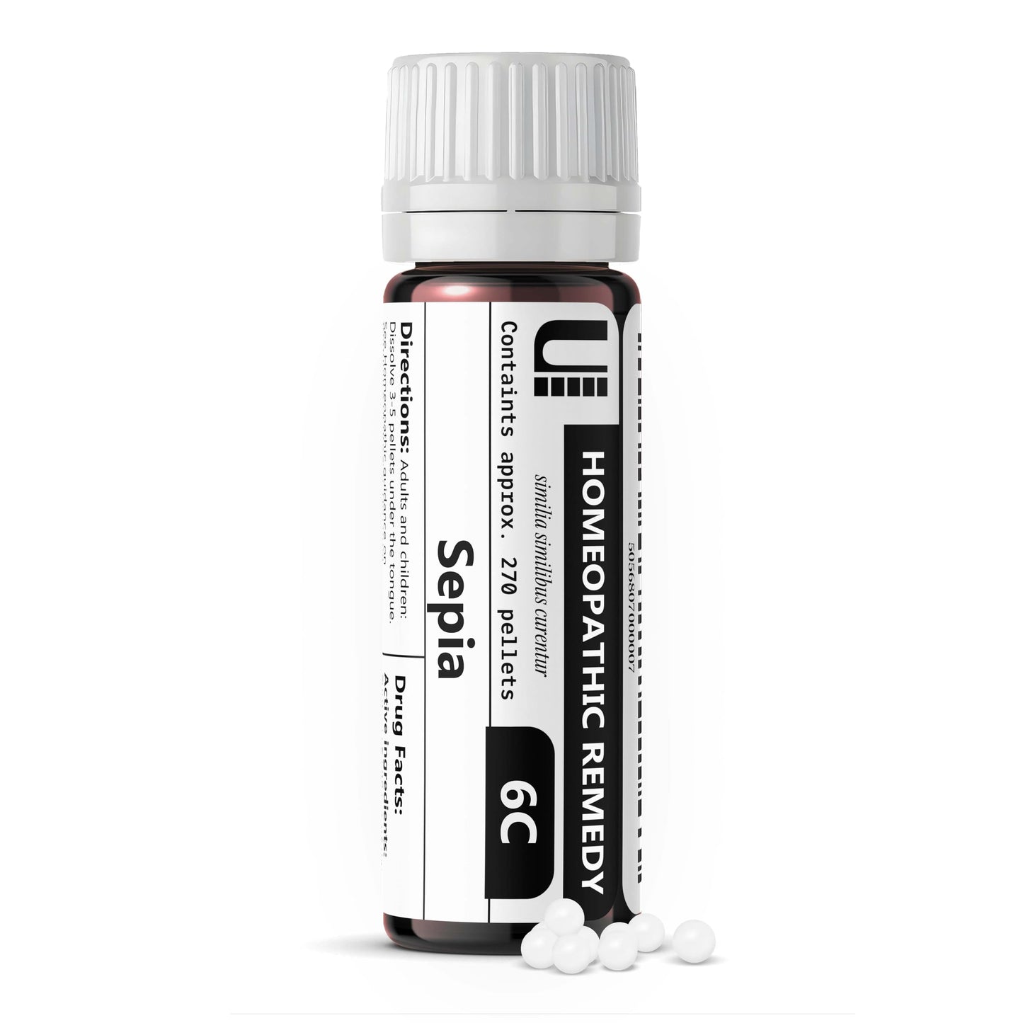Sepia 6C Homeopathic Remedy - 270 Pellets (90 Doses) | Lactose-Free
